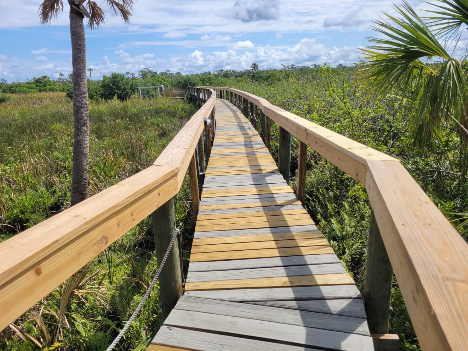 Outdoor woodworking project built with Grindy screws