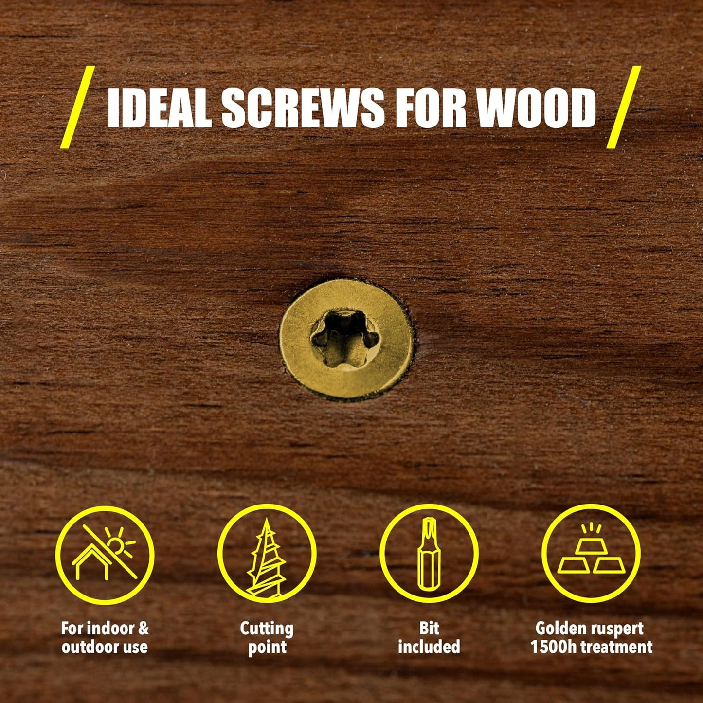 #9x2 1-2 Inch Wood Screws, 2400 Count